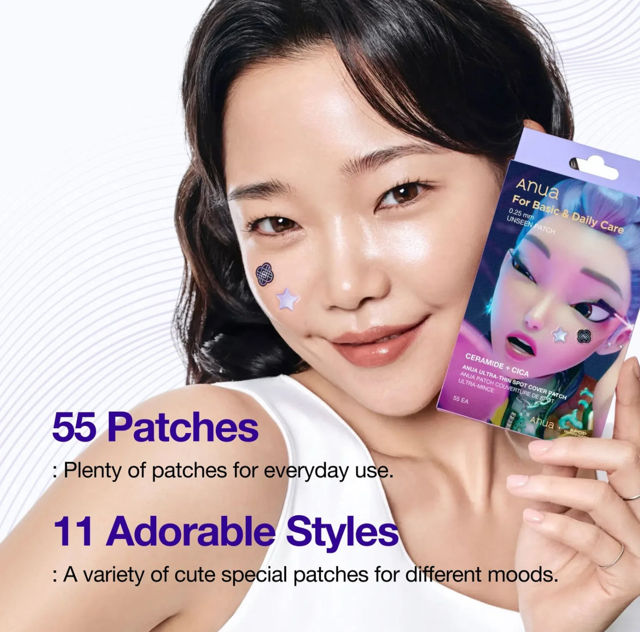Anua K-Pop Demon Hunters Ultra-Thin Spot Cover Patch (55 patches)