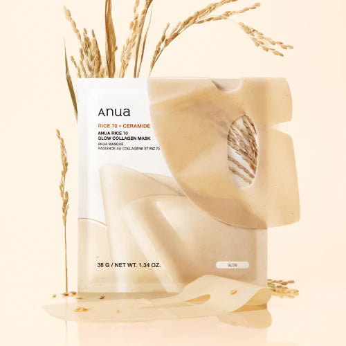 Anua Rice 70 Glow Collagen Mask