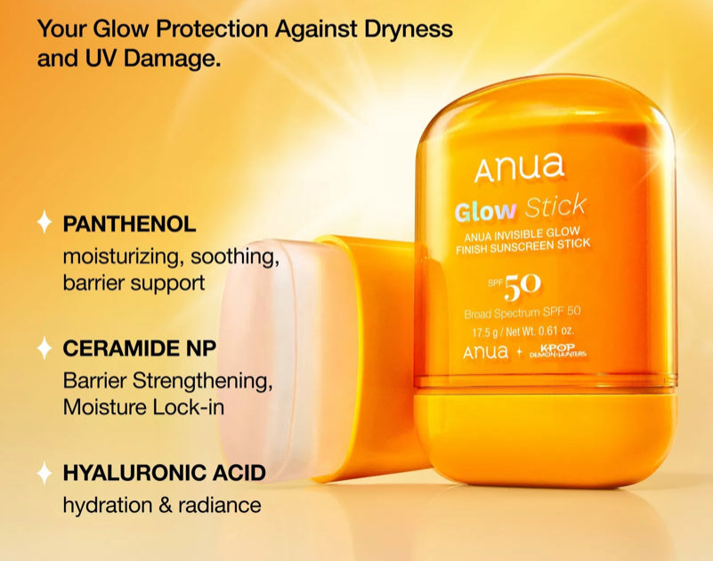 Anua K-Pop Demon Hunters Invisible Glow Finish Sunscreen Stick