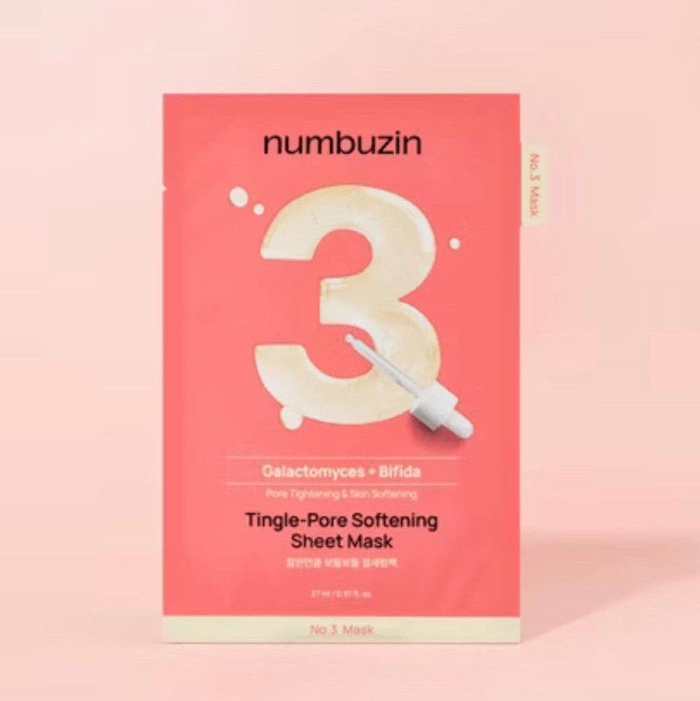 Numbuzin No.3 Tingle-Pore Softening Sheet Mask