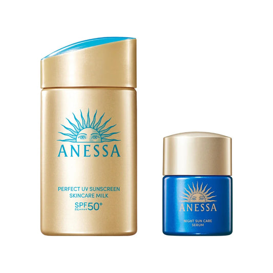 SHISEIDO Anessa Perfect UV Sunscreen + Night Care Serum Sample Set