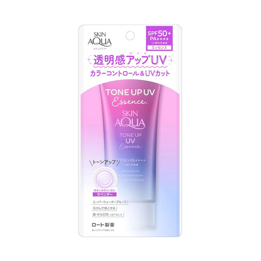 Rohto Skin Aqua Tone Up UV Essence Lavender